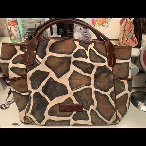 Dooney & Bourke Giraffe Print Canvas Bag